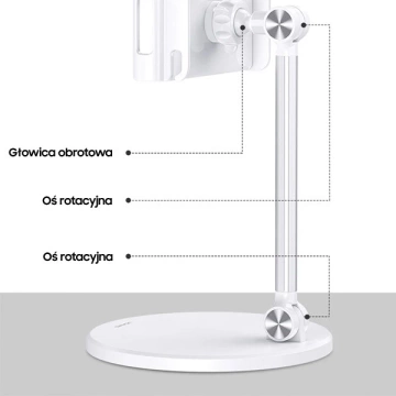 "USAMS Stojan na telefón/tablet biely/biely ZJ057ZJ02 (US-ZJ057) kovový"