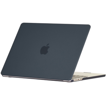 Alogy Hard Case for Apple Macbook Air 13 2022 M2 Matte Black Bag up to 15.6"
