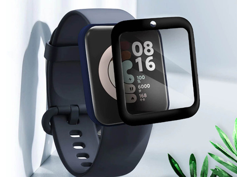 3x Гнучке захисне скло 3D Alogy для Xiaomi Mi Watch Lite Black