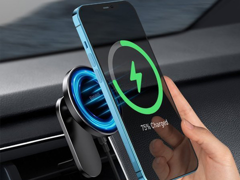 Автомобільний тримач Baseus Big Energy з індукційною зарядкою Mgasafe 15 Вт для iPhone