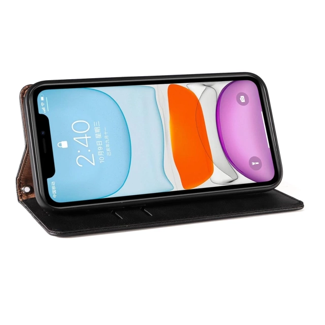 Magnet Strap Case case for iPhone 13 case wallet mini lanyard pendant black