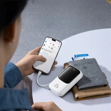 Powerbank Baseus Qpow Pro+ 10000mAh USB-C 22.5W Biały
