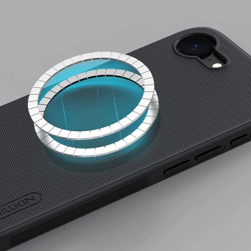 iPhone 16e Hülle Nillkin Frosted Shield Pro MagSafe Schwarz