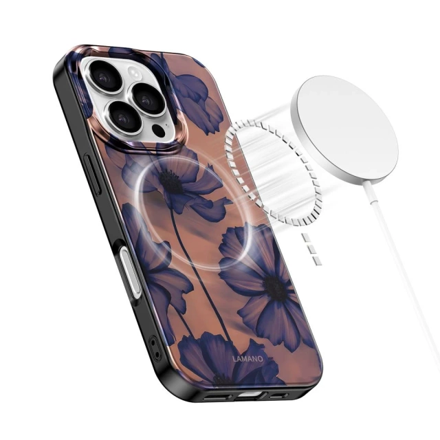 Etui Ochronne do iPhone 16 Pro Max Tech-Protect Lamano MagSafe Velvet Night