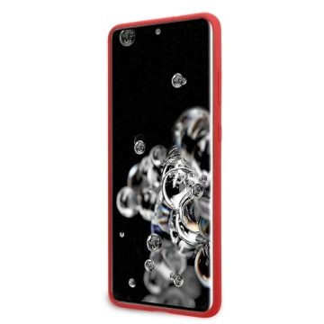 Pevné puzdro Ferrari pre Samsung Galaxy S20 Ultra červené/červené silikónové puzdro
