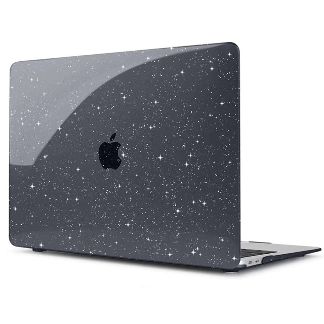 Alogy Hard Case Cover for Apple MacBook Air 13 M1 2020 Glitter Black Keyboard Overlay
