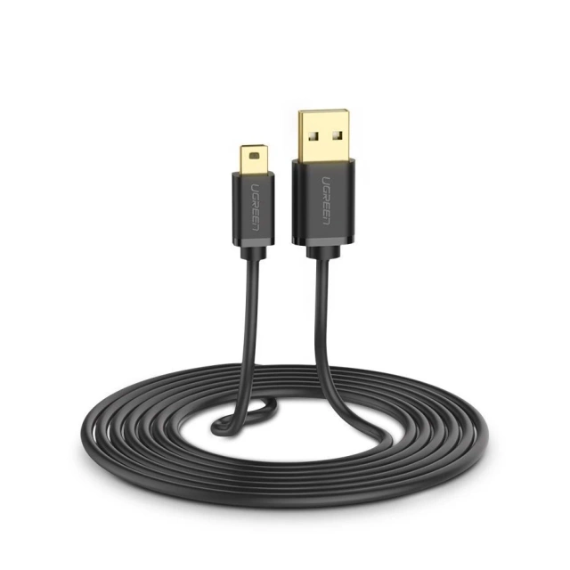 Кабель Ugreen USB - mini USB 480 Мбіт/с 1,5 м чорний (US132 10385)