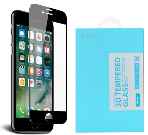 Tempered Glass FULL 3D ROCK iPhone 6/6S PLUS Black