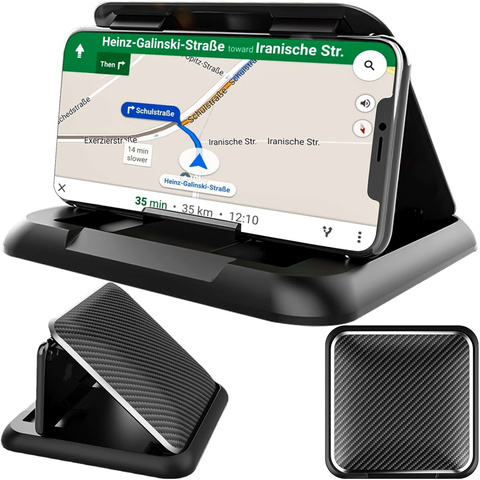 Držák do auta Alogy Carbon pro telefon do 6,8 palce, GPS, kokpit černý