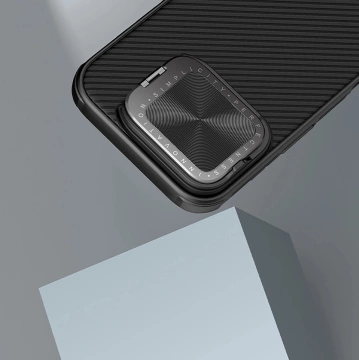 Puzdro Nillkin CamShield Prop so stojanom pre iPhone 16 Pro Max, čierne