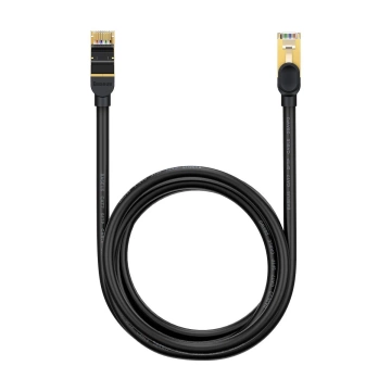 Baseus Speed ​​​​Seven sieťový kábel RJ45 10Gbps 2m čierny (WKJS010301)