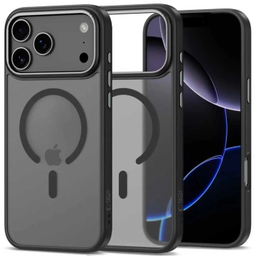 Etui Tech-Protect MagEdge MagSafe do iPhone 17 Pro, czarny mat