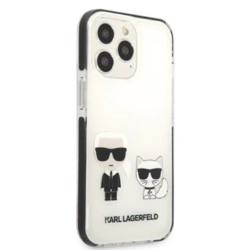 Ochranné puzdro na telefón Karl Lagerfeld KLHCP13LTPEKCW pre Apple iPhone 13 Pro / 13 6,1" pevné puzdro biele/biele Karl