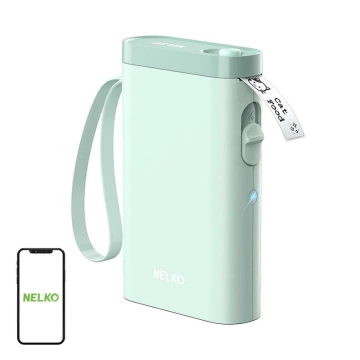 Nelko P21 Bluetooth USB-C Thermal Label Printer Green