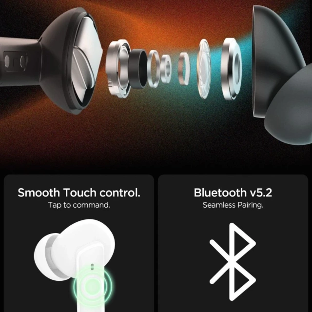 Spigen SA2402 ANC Pro Słuchawki Douszne Bluetooth White