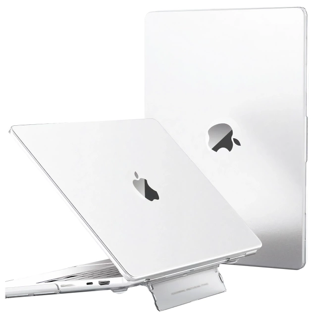 Matte Hülle mit Ständer Alogy ProStand™ Gehäuse für MacBook Air 13,3" (A1932/A2179/A2337) Transparent