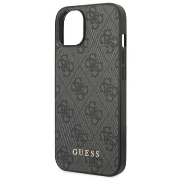 Чохол Guess Do iPhone 14 6.1" Szary/Grey Hard Case 4G Metal Gold Logo