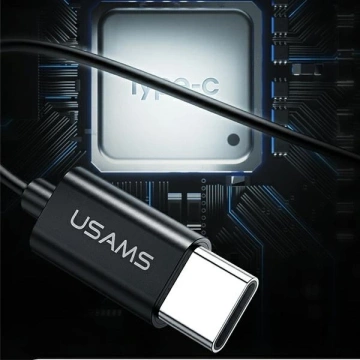 USAMS Stereo slúchadlá EP-43 kovové USB-C tmavozelená/tmavozelená HSEP4302
