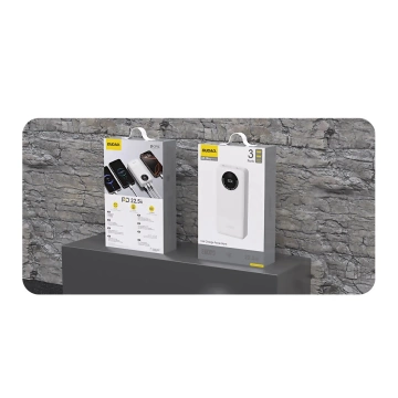 Powerbank Dudao K12Pro 20000mAh 22.5W USB-C USB-A Biały