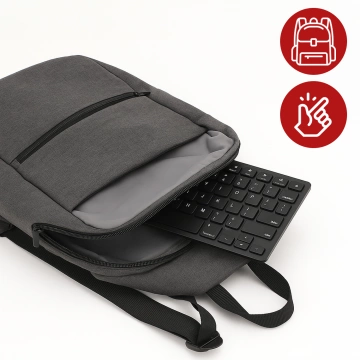 Бездротова клавіатура Bluetooth BT 3.0, універсальна для iPad iMac iOS Android Windows slim Black