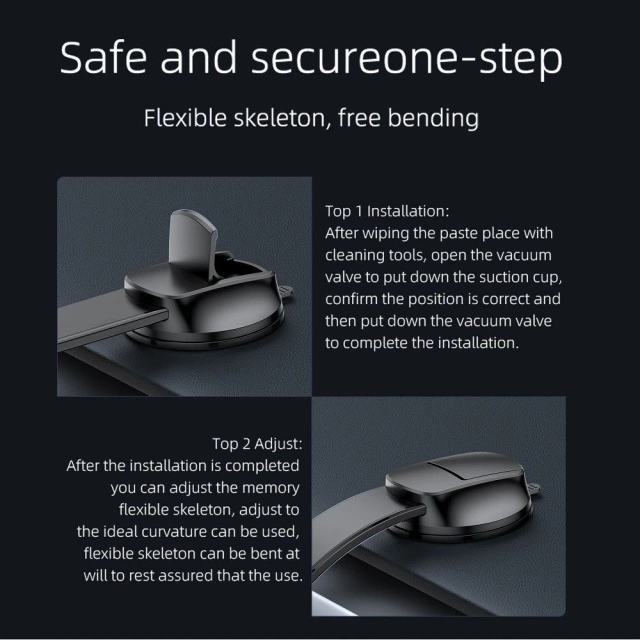 Forcell Magnetic Flexible Car Holder 20 cm 2 in 1