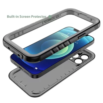 Vodotesné puzdro ShellBox IP68 pre Apple iPhone 14 Pro Max Black