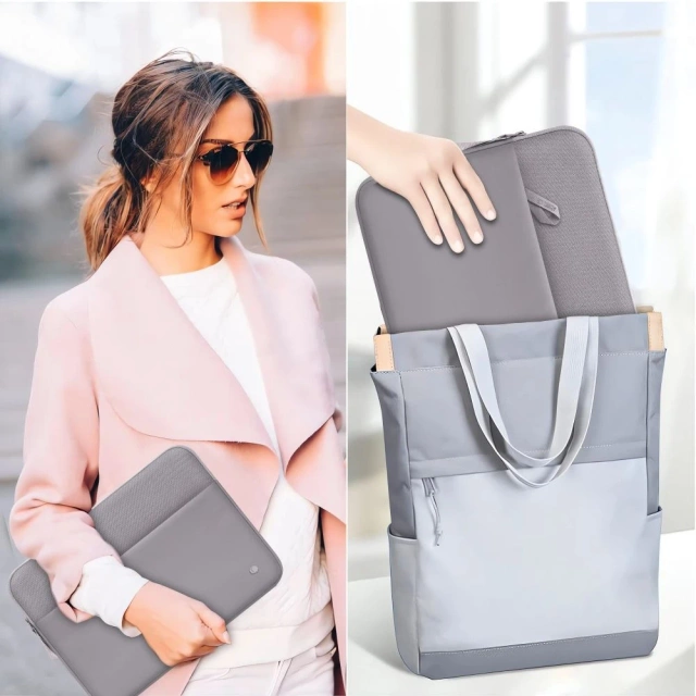 Pokrowiec na Laptop 15-16" Tech-Protect Sleeve Crayon Grey