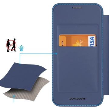 Dux Ducis Skin X Pro case with magnetic ring / stand for Samsung S24 - blue