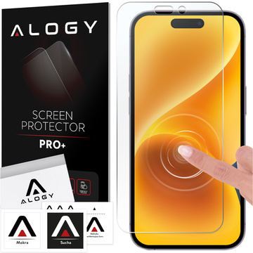 Hybrid Glass for Apple iPhone 14 Pro Max for Alogy Flexi Glass 9H Case Friendly Flat Screen Protector