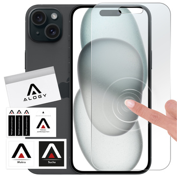 Hybridné sklo pre Apple iPhone 15 Plus na obrazovku Alogy Flexi Glass 9H ploché na obrazovku