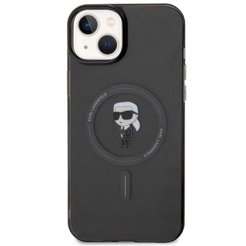 Чохол Karl Lagerfeld KLHMP15MHFCKNOK для iPhone 15 Plus 6.7" black/black hardcase IML Iconic MagSafe
