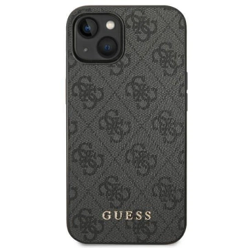 Чохол Guess Do iPhone 14 6.1" Szary/Grey Hard Case 4G Metal Gold Logo