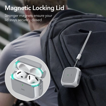 Ochranné puzdro pre slúchadlá ESR Orbit Halolock MagSafe Apple AirPods 4 White
