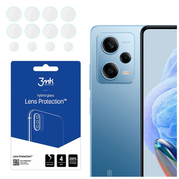 Hybridní sklo na čočku telefonu 3mk Lens Protection set pro Xiaomi Redmi Note 12 Pro/ 12 Pro Plus (4ks)