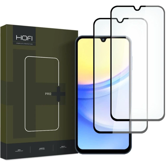 Hofi Glass Pro 2-pack tempered glass for Samsung Galaxy A15 4G / 5G / A25 5G Black