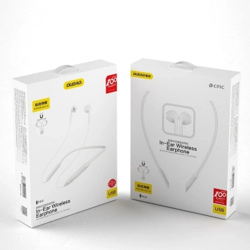 Dudao Magnetic Suction In-Ear Wireless Bluetooth Kopfhörer Weiß (U5B)