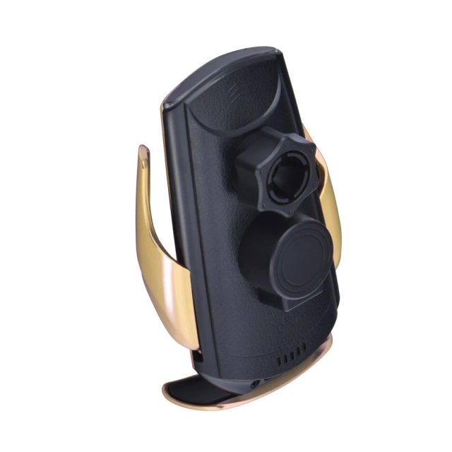 Autohalterung Ladegerät FORCELL F-GRIP HS1 Qi Induktion 15W Gold