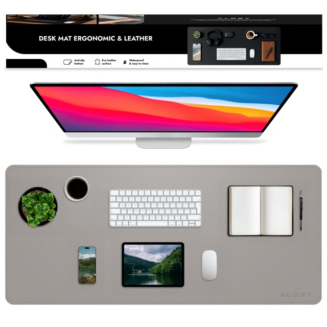 HUB splitter Alogy Adaptér pro počítačový notebook s USB-C na 3x USB-A 2.0 1x USB-A 3.0 šedý