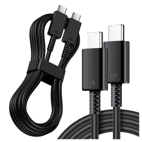 USB-C Cable 5A 1.8m Original Samsung EP-DX510, Fast Charging, Charger and Data Transfer Cable, Black