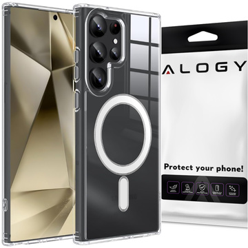 Чохол для Samsung Galaxy S24 Ultra Mag Safe Case Back Case Cover Anti-Shock Clear Alogy Transparent Glass