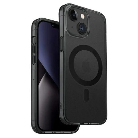 Etui na telefon UNIQ LifePro Xtreme do Apple iPhone 14 6,1" Magclick Charging czarny/smoke frost