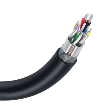 Uzelený kábel USB 2.0 (samec) - kábel USB 2.0 (samec) 0,5 m čierny (US128 10308)