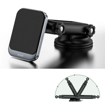 Магнітний індукційний автомобільний тримач MM15W-V2 Magnetic MagSafe Dashboard Car Mount Wireless Charger 15W Black