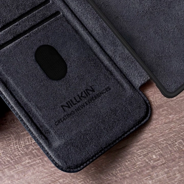 Чохол для Samsung Galaxy S25 Ultra Nillkin Qin Pro чорний з відкидною кришкою
