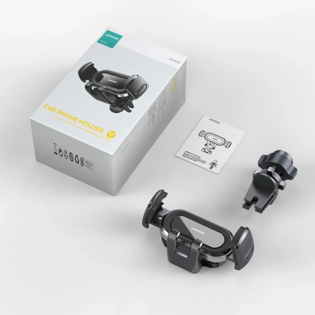 Тримач для решітки Joyroom JR-ZS351, що обертається на 360°, механічні затискачі – сріблястий