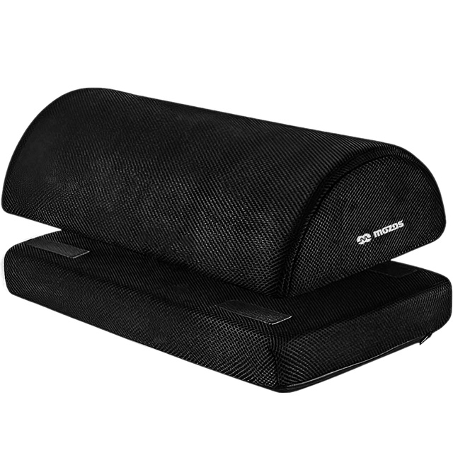 Kancelářská podnožka, podnožka, nohy, stehna, ergonomická pro práci, kancelář, volný čas, Mozos FS5, černá