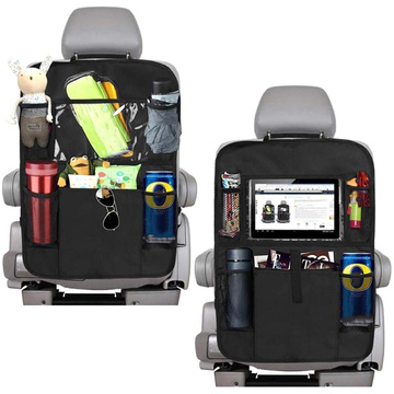 Car seat organizer, car travel cover, protector, 2x headrest holder, 4in1