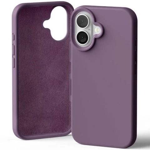 Mercury Silicone Case for iPhone 16 6.1" Purple