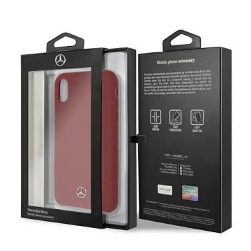 Захисний чохол Mercedes MEHCI61SILRE для Apple iPhone Xr 6.1" red/red hardcase Silicone Line