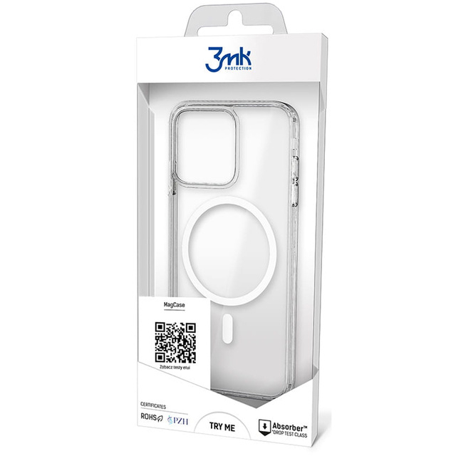 Gepanzerte Hülle für MagCase 3mk für Apple iPhone 13 Transparent